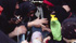 Bosa (Or) - Un gruppo di maschere, vestite a lutto per la morte di Giolzi, inscenano un grottesco lamento funebre (attìttidu) per la bambola-pupazzo nella culla, martedì grasso 1987