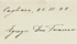 Lettera manoscritta autografa di G. Deledda, indirizzata a don Priamo Gallisay, datata Cagliari, 21.11.1899 (pag. 1)