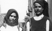 Nuoro, sposi in costume - 1900